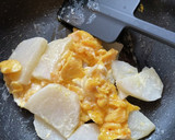 ☆長芋と炒り卵の和え物☆作り方4写真