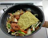 さば味噌缶で★簡単★焼きそば作り方4写真