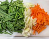 コク旨！豚バラと野菜の甘辛スープ♪作り方1写真