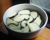 ナスとわかめと生姜のスープ作り方2写真