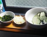 ナスとわかめと生姜のスープ作り方3写真
