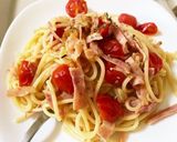 ミニトマトとベーコンの簡単パスタ作り方7写真