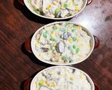 アサリと野菜豆乳焼きチーズドリア作り方2写真