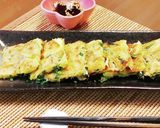 簡単☆ニラ＆えのき　チーズチヂミ♪作り方8写真
