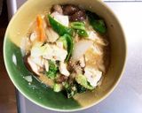 レンジ肉無豆腐生姜味噌炒め味野菜炒め作り方15写真