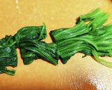 ほうれん草にんにく醤油がけ作り方1写真