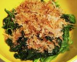 ほうれん草にんにく醤油がけ作り方2写真