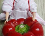リカちゃん♡赤パプリカとあげさん炊いたん作り方1写真