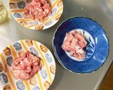 全てレンジもやし入りオイマヨ甘酢味酢豚作り方2写真