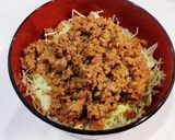 【簡単&15分&ボリューム】甘辛ひき肉丼作り方6写真