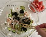 三陸わかめの豆腐サラダ作り方4写真