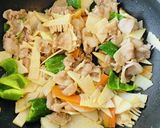 豚バラとたけのこの中華炒め！ヘルシー編！作り方5写真