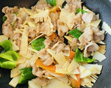 豚バラとたけのこの中華炒め！ヘルシー編！作り方5写真