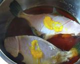魚 カワハギの煮付け:柚風味作り方3写真