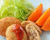 ふんわり食感! 春キャベツのメンチカツ作り方12写真