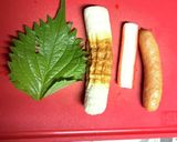 竹輪のソーセージカニカマ大葉の磯辺揚げ作り方1写真