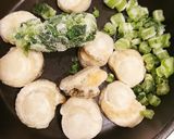 ベビーホタテと大根の葉の混ぜご飯作り方1写真
