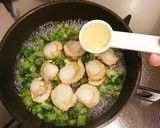 ベビーホタテと大根の葉の混ぜご飯作り方3写真