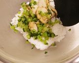 ベビーホタテと大根の葉の混ぜご飯作り方5写真