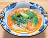 ツナとチンゲン菜のスープをキムチ仕立てで作り方7写真
