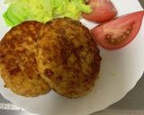 簡単。照焼き冷凍豆腐ハンバーグ作り方2写真