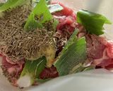 ラム肉のクミン炒め(香辣羊肉)作り方1写真