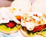 朝ごはんに　とろ〜りてり玉バーガー作り方5写真