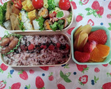 塾弁当♡蓮根のはさみ揚げ&煮物♪(覚書)作り方1写真