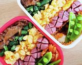 三色？四色？何色丼！？春のどんぶり弁当☆作り方4写真