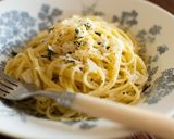 ペコリーノチーズのパスタ（カチョエペペ）作り方5写真