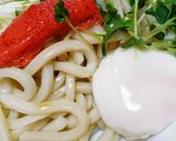 冷やしめんたい釜玉うどん作り方1写真
