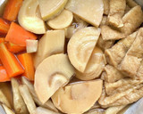 筍・牛蒡・油揚げの簡単で優しい旨煮＊煮物作り方4写真