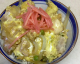冷凍ササミで親子丼　我が家の丼作り方20写真