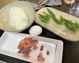 オクラマヨチャーハン作り方1写真