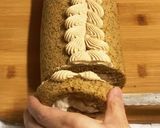 ノンオイル　コーヒー２色ロールケーキ作り方14写真