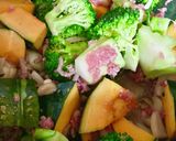 お鍋ひとつ カレーとカボチャサラダ作り方3写真