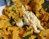 お鍋ひとつ カレーとカボチャサラダ作り方9写真