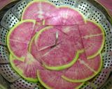 ★赤い大根とせり★で蒸し器代わりに★作り方3写真