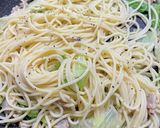 缶詰で簡単!あさりのパスタ♡白だし入り作り方5写真