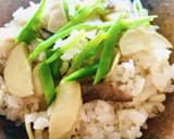 簡単♡めんつゆDE筍と舞茸の炊き込みご飯作り方8写真