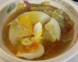 新玉ねぎとキャベツのスープ作り方4写真