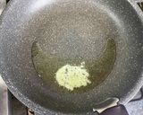 青梗菜とシメジのカルボナーラ丼☆作り方2写真