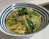 超簡単！しらすと小松菜のペペロンチーノ作り方4写真