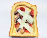 厚切りパンでキッシュ風トースト作り方3写真
