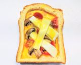 厚切りパンでキッシュ風トースト作り方4写真