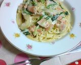 生クリーム不要！旨サーモンクリームパスタ作り方6写真