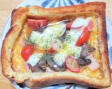 厚切りパンでキッシュ風トースト作り方5写真
