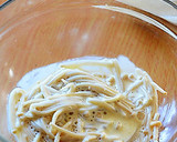 わかめとエノキダケ、豆腐のわさびマヨ和え作り方4写真