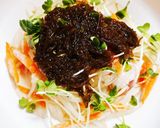 レンジで簡単☆絶品☆鶏のもずくソース作り方3写真