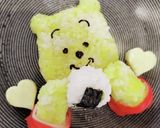 キャラ弁＊おにぎりを食べるプーさん作り方28写真